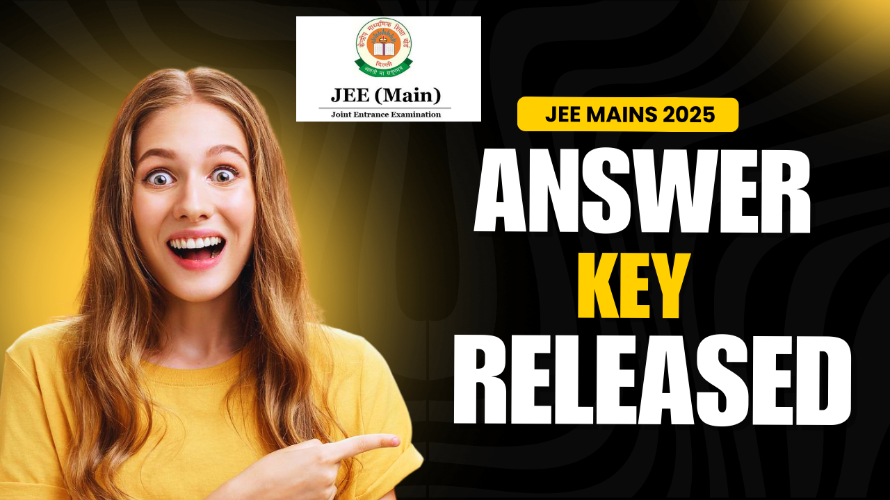 jee mains anshwer key release 2025